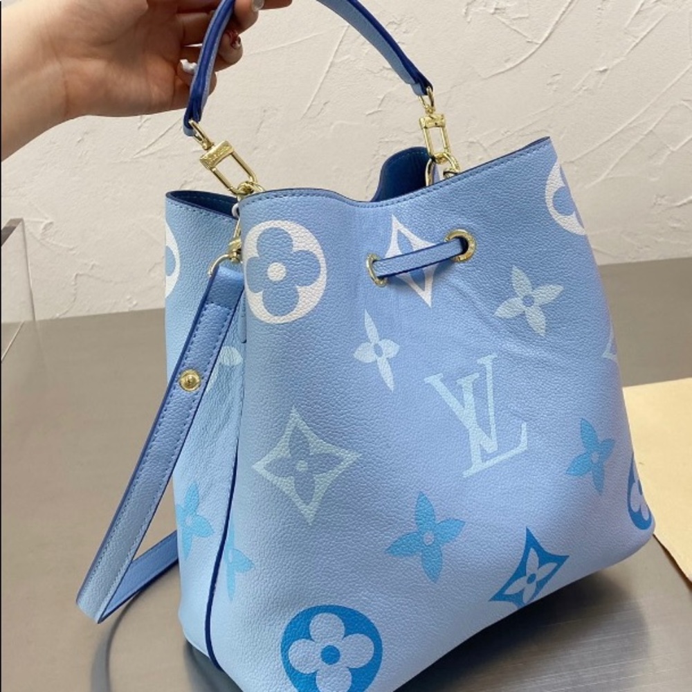 Designer inspired purse baby blue
